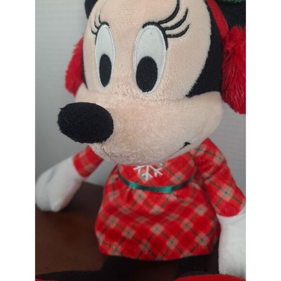 Disney - Macy/ Holiday Minnie Mouse Plush/‎ Snowflake Dress/ Pre-owned/13" - Picture 3 of 8